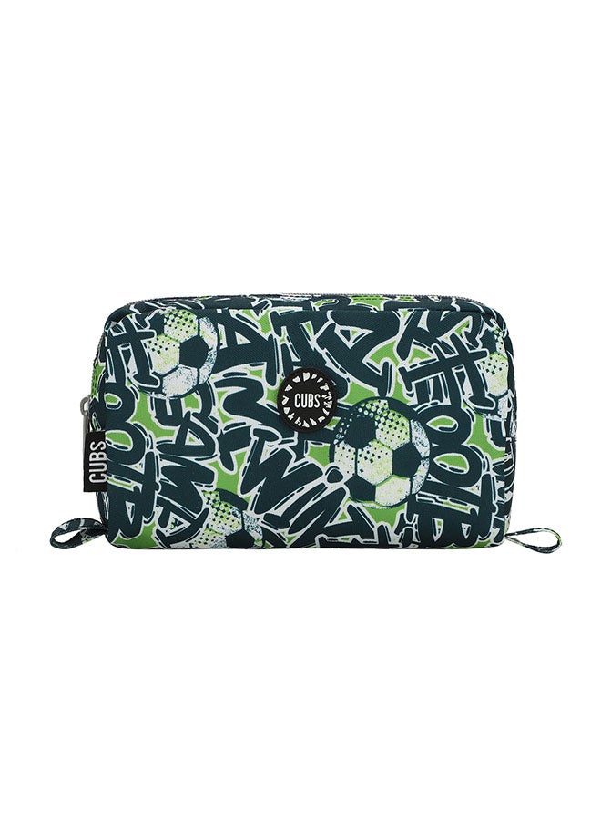 CUBS Football Print Waterproof pencil case pouch with zip closure - Image 1