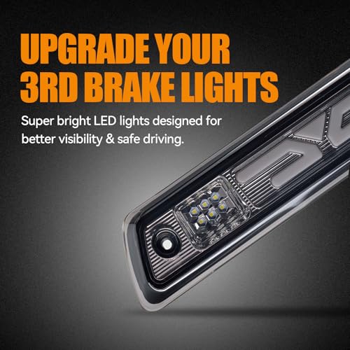 Cxdar Third 3rd Brake Light, LED High Mount Stop Light for 2009-2014 Ford F150, 10-14 Lincoln Mark LT, Rear Center Cab Roof Tail Cargo Lamp, DOES NOT FIT SVT Raptor & Models with Hill Descent Control - Image 3