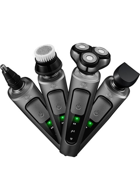 Electric Shaver for Men, Rechargeable Electric Razors 4 in 1 Trimmer Kit for Wet & Dry Shaving, 1 Hour Fast Charging