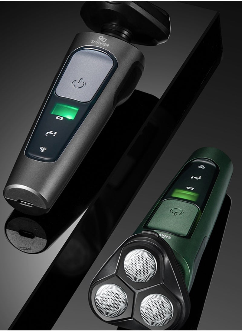 Electric Shaver for Men, Rechargeable Electric Razors 4 in 1 Trimmer Kit for Wet & Dry Shaving, 1 Hour Fast Charging