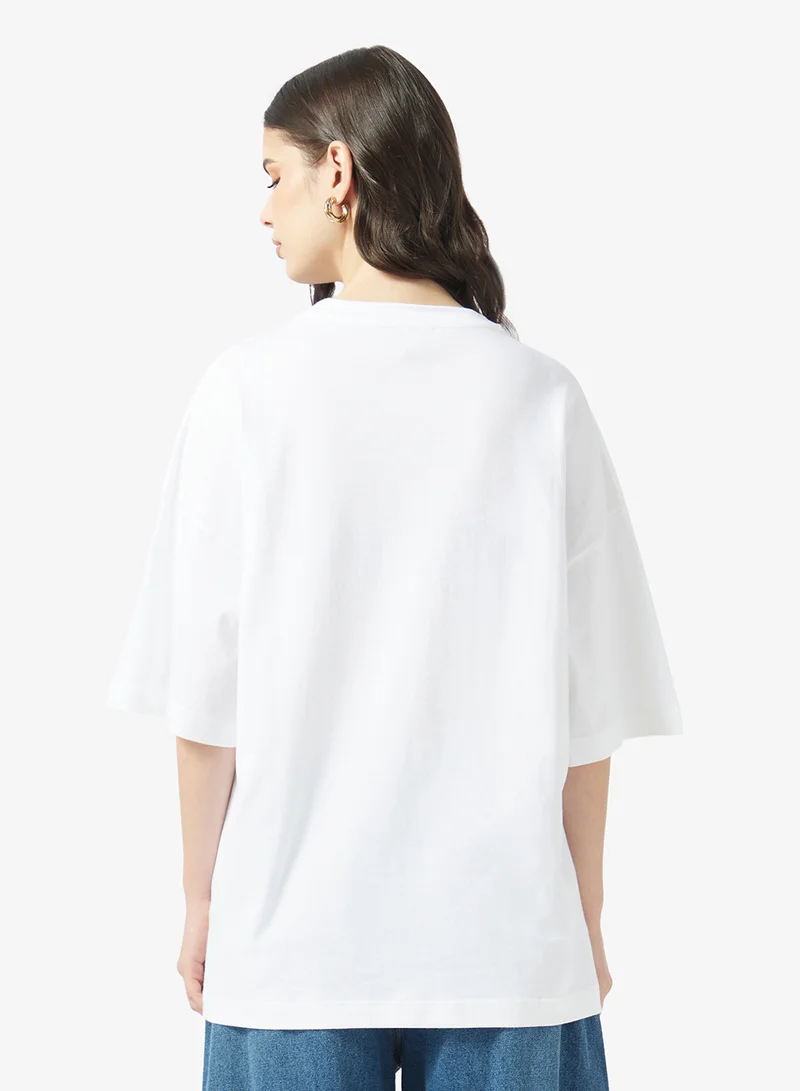 توب شوب Oversized Drop Shoulder T-Shirt
