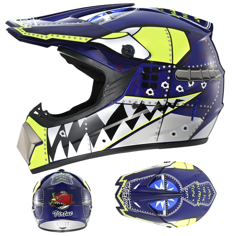 VIRTUE Off-Road Karting Helmet - Full Face Design for Electric Scooters and Mountain Biking - Image 1