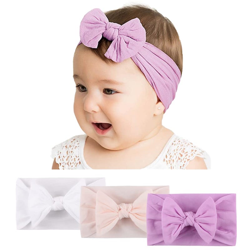 WZT 21PCS Baby Nylon Headbands 7 styles Hairbands Hair Bow Elastics for Girl headbands with bows Newborns Infant Toddlers - Image 2