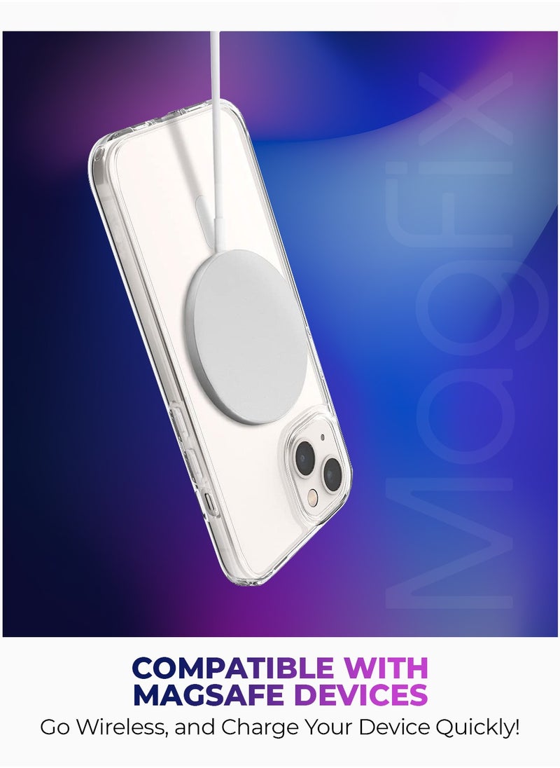 Raegr RAEGR iPhone 15 Plus Case | Magnetic Case | Supports Mag-Safe Wireless Charging | Air Hybrid Protective MagFix Case/Cover Designed for iPhone 15 Plus (6.7-Inch) 2023 - Crystal Clear RG10503  - Image 5