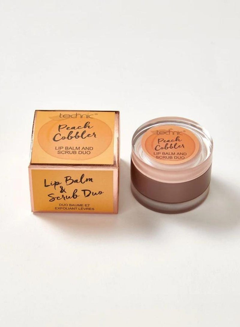 Technic Lip Balm & Scrub Duo - Peach Cobbler - Image 1