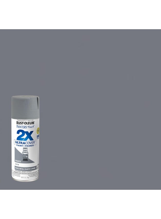 رست أوليوم طلاء بخاخ Painter's Touch 2X Ultra Cover 340 G ساتان جرانيت - Image 2