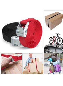 Generic Tie Down Straps, Adjustable Lashing Straps Ratchet Straps Heavy Duty Ratchet Tie Down Straps Cargo Straps with Cam Buckle Suitable for Carrying Various Cargo or Luggage 5 Pack 16 Ft  - Image 4
