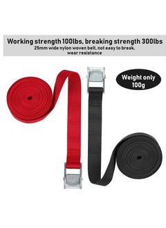 Generic Tie Down Straps, Adjustable Lashing Straps Ratchet Straps Heavy Duty Ratchet Tie Down Straps Cargo Straps with Cam Buckle Suitable for Carrying Various Cargo or Luggage 5 Pack 16 Ft  - Image 5