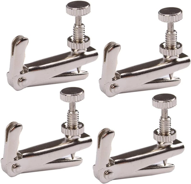Toyvian 12pcs String Fine Adjuster for Violin Metal Violin Tuner Groove Design Easy Mounting Fine Tuning s - Image 2