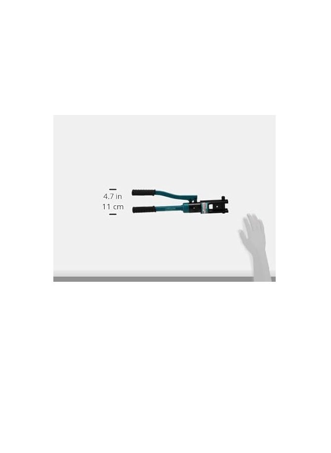 TOTAL Total Hydraulic Crimping Tool for Copper 16–240mm² – Heavy Duty Hexagon Crimping Tool with 70kN Force – Includes 11 Crimping Dies, O-Ring Set & BMC Case – Ideal for Electrical Cable Lug Crimping  - Image 5