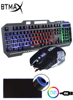 BTMAX BTMAX Gaming Keyboard and Mouse Set with RGB Lighting & USB Connection BT-Q308C  - Image 1