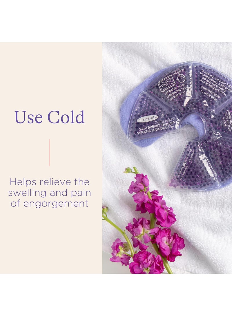 Pack of 2 Thera Pearl 3-in-1 Breast Therapy For Breastfeeding Moms With Unique Design-Purple - Image 4