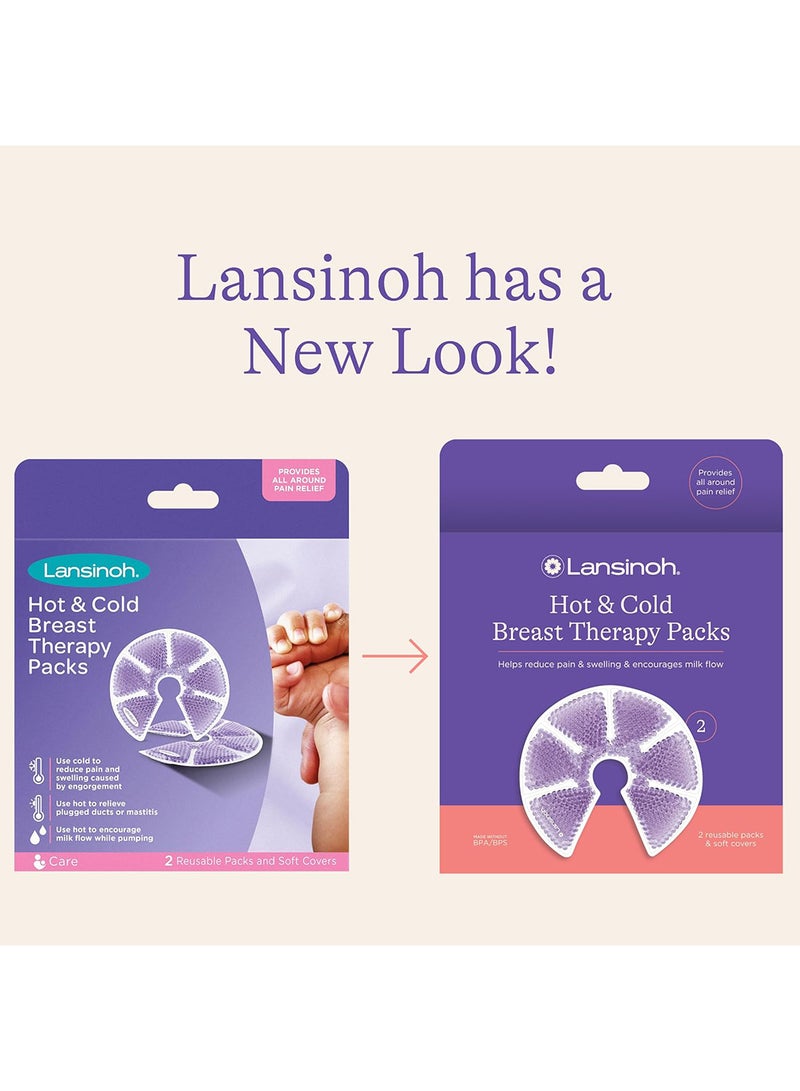 Pack of 2 Thera Pearl 3-in-1 Breast Therapy For Breastfeeding Moms With Unique Design-Purple - Image 2