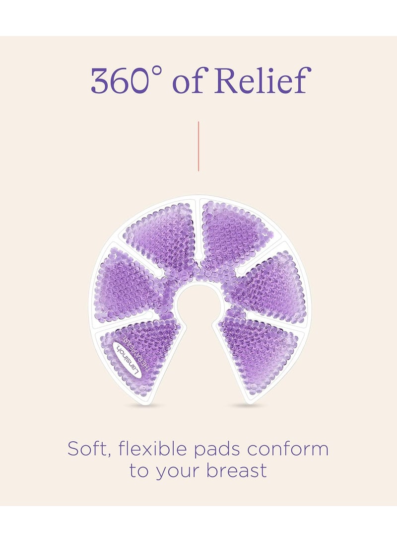 Pack of 2 Thera Pearl 3-in-1 Breast Therapy For Breastfeeding Moms With Unique Design-Purple - Image 3