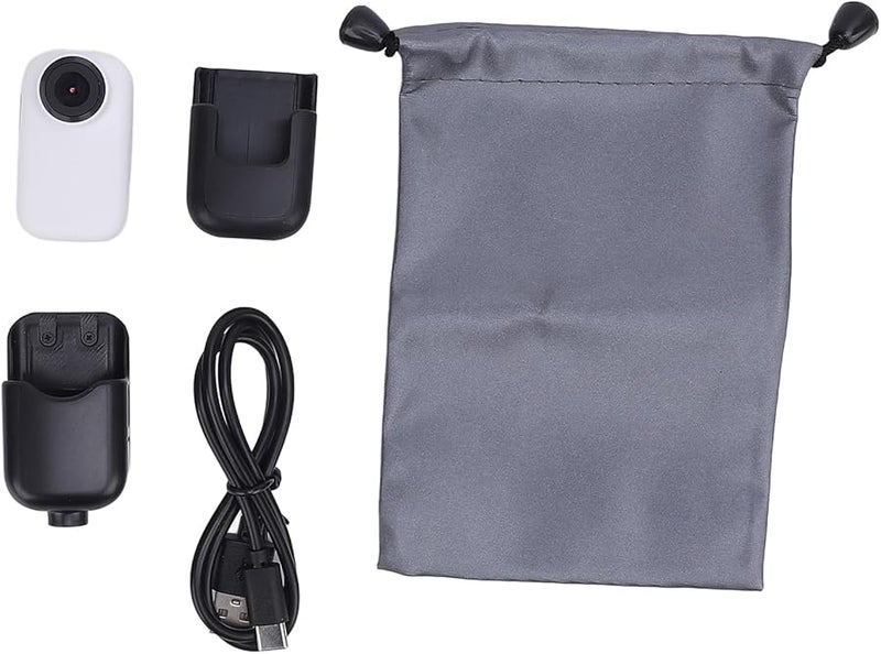 FILFEEL White Pet Body Worn Camera HD Resolution Water Portable Compact Design for Outdoor Travel - Image 2