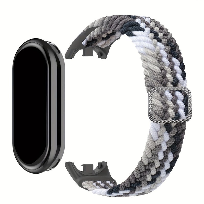 رباط قابل للتعديل من النايلون المطاطي بشكل حلقة مفردة لـ Mi Band 3 4 5 6 7، سوار متعدد الاستخدامات بلون مختلط 1 - Image 5
