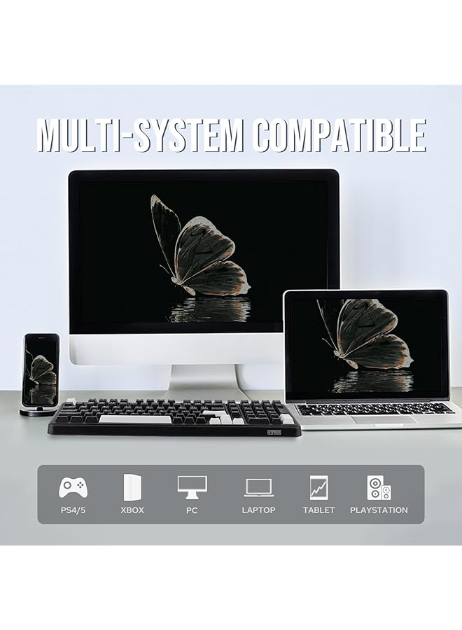 EPOMAKER Th99 Tri Mode Wireless Mechanical Keyboard Custom Rgb With Numpad Gasket Creamy For Pc/Mac/Office/Gaming (Black) - Image 3