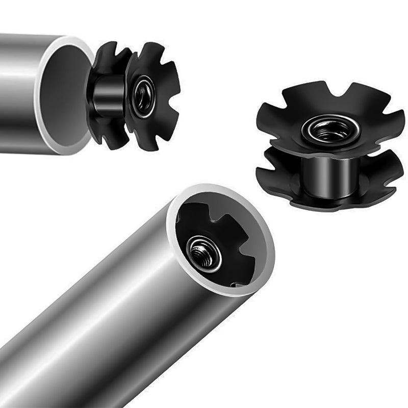 BUCKLOS Bike Headset Top Cap & Star Nut, Aluminum Alloy/Carbon Fiber Fits 1-1/8" Fork Handlebar Stems, Headset Top Cap with Aluminum Screw. - Image 5