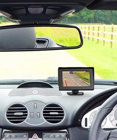 Carzex 4.3 Inch Universal TFT LCD Monitor Display for Car Dashboard Screen Rear View Monitor Only for Reverse Parking Camera (4.3 INCH Screen ONLY) - Image 3