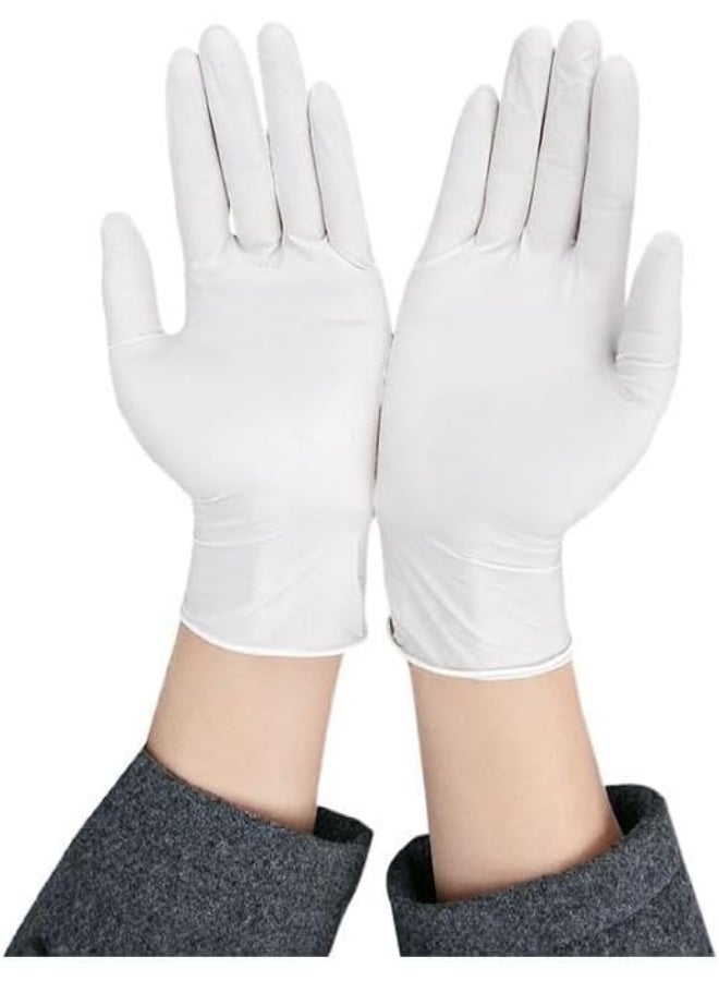 Disposable Nitrile Gloves 100 Pcs Heavy Duty Latex Free Food Safe Cooking & Cleaning Gloves Size L - Image 2