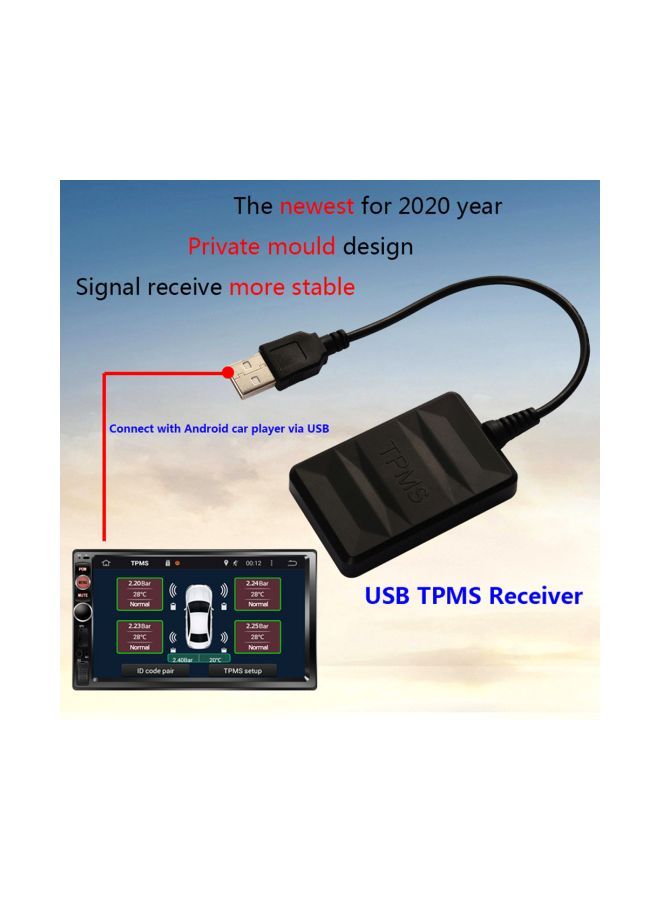 Loquat 5-Piece Tire Pressure Monitoring Alarm System - Image 5