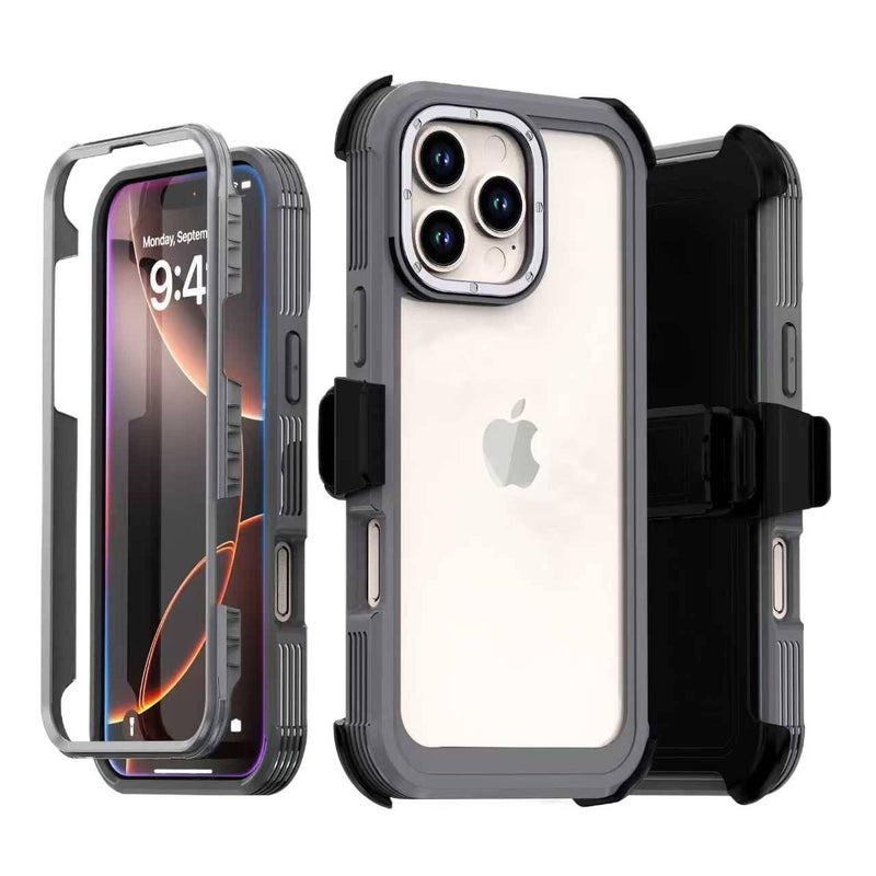 TPU Protective Case for iPhone 14 / 14 Plus / 14 Pro / 14 Pro Max with Drop Protection and Anti-Fingerprint plus Shockproof plus Kickstand plus Full Coverage in Blue - Image 5