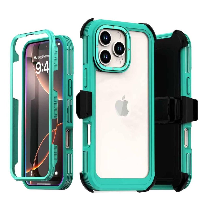 TPU Protective Case for iPhone 14 / 14 Plus / 14 Pro / 14 Pro Max with Drop Protection and Anti-Fingerprint plus Shockproof plus Kickstand plus Full Coverage in Blue - Image 4