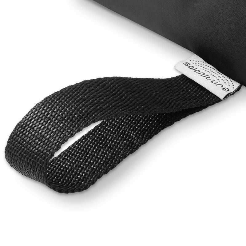 Saloniture Half Round Neck Massage Table Bolster Pillow Pad - 13 x 6 x 3 Inch - Black - Image 3