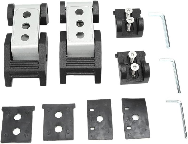 Hood Latch Catch Buckle Heavy Duty Aluminum Alloy Stainless Steel Hood Locking Buckle Replacement for JK Unlimited 2 Doors 4 Doors 2007 2017 Black Silver (Silver) - Image 1