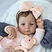 SCOM Realistic Reborn Baby Dolls  18 Inch Lifelike Newborn Baby Dolls Adorable Girl Real Life Baby Doll with Accessories Soft Baby Doll Reborn Gift for 3 Yrs Kids Birthday Christmas Education - Image 2