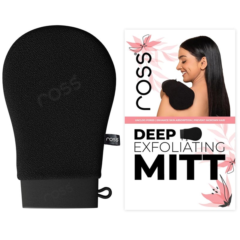 ROSS Korean-Style Bathing Mitt – Exfoliating Glove for Deep Cleansing, Dead Skin Removal, and Smoother Skin – Made of Premium Viscose Rayon Fiber for a Spa-Like Experience, Suitable for All Skin Types - Image 1