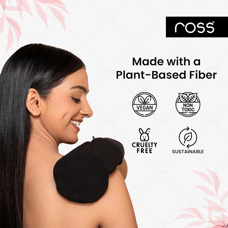 ROSS Korean-Style Bathing Mitt – Exfoliating Glove for Deep Cleansing, Dead Skin Removal, and Smoother Skin – Made of Premium Viscose Rayon Fiber for a Spa-Like Experience, Suitable for All Skin Types - Image 4