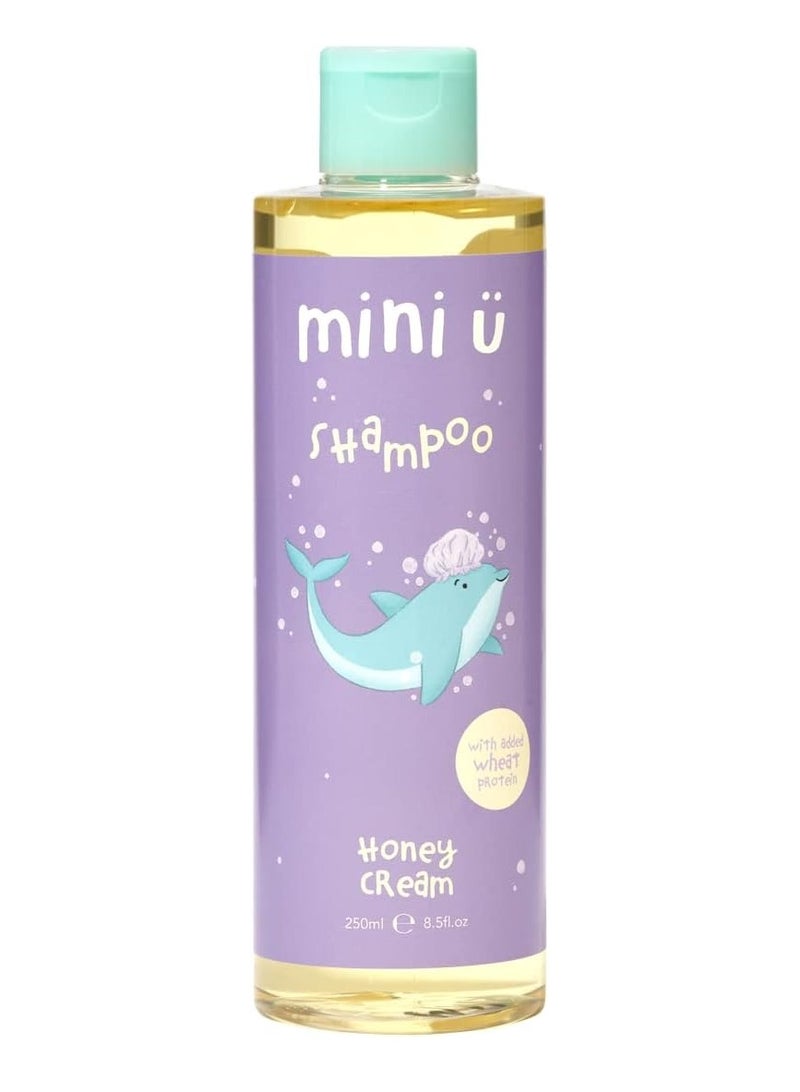 Mini U Honey Cream Shampoo Yellow for Children - Suitable for Kids & Baby from Newborn - Naturally derived & made in the UK (1 Pack) - Image 1