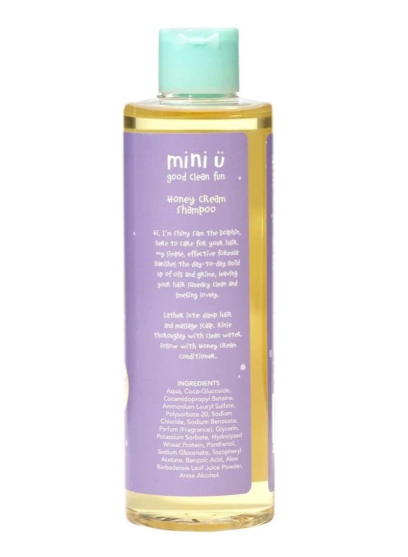 Mini U Honey Cream Shampoo Yellow for Children - Suitable for Kids & Baby from Newborn - Naturally derived & made in the UK (1 Pack) - Image 2