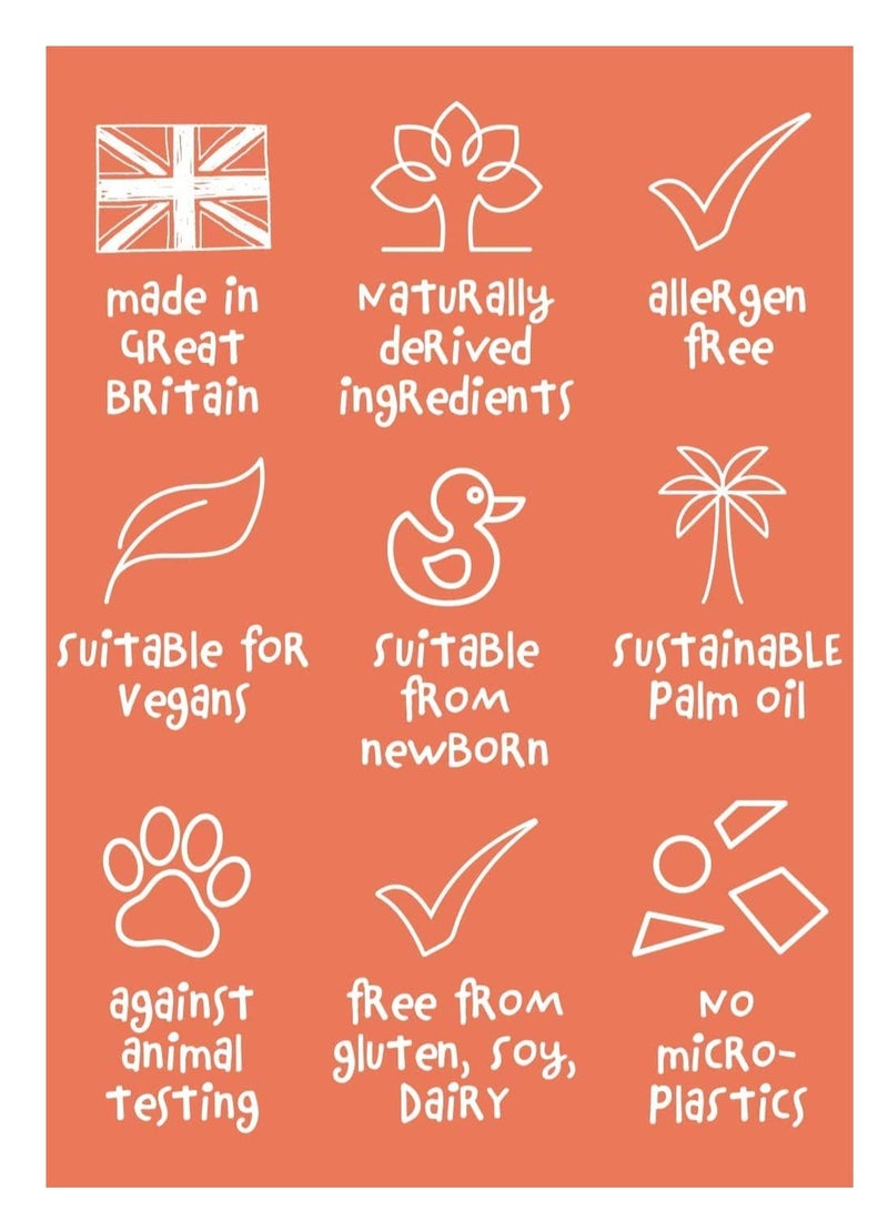 Mini U Honey Cream Shampoo Yellow for Children - Suitable for Kids & Baby from Newborn - Naturally derived & made in the UK (1 Pack) - Image 3