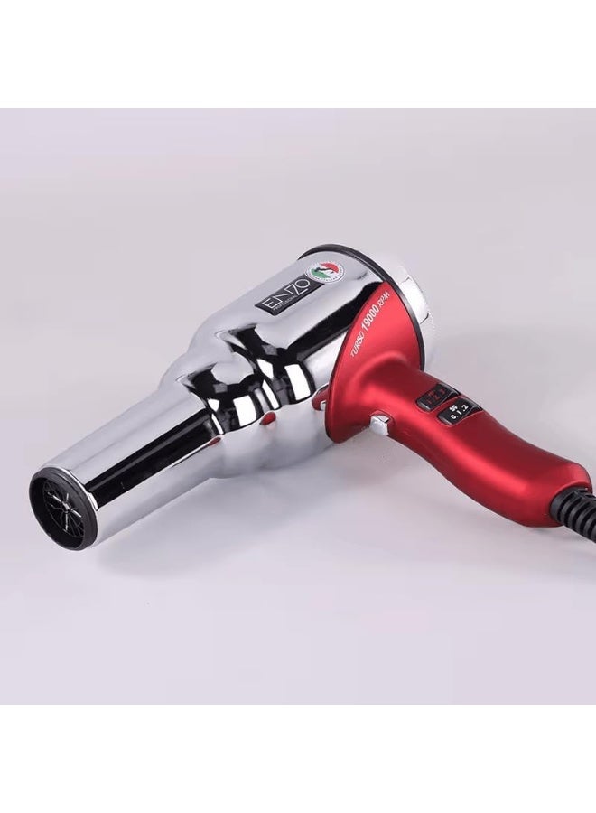 ENZO Professional مجفف شعر إنزو EN-8228 2000 واط احترافي (فضي) - النسخة الدولية - Image 3