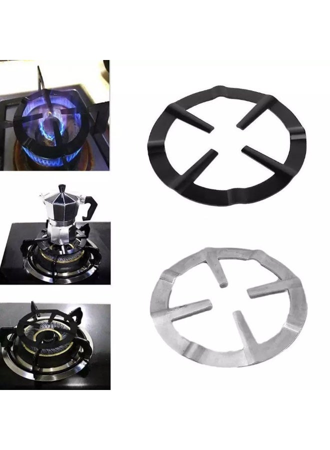Ensure maximum safety and stability for your morning brew with this durable Gas Hob Coffee Pot Support Ring. Specially designed to reduce gas stove burner sizes, this heat-resistant metal rack stabilizes small espresso makers and Turkish coffee pots, preventing accidental spills or tilting while ensuring even heat distribution for a perfect cup every time. - Image 4