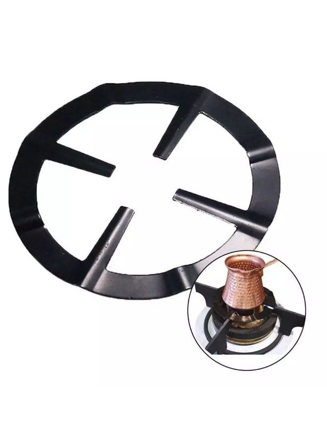 Ensure maximum safety and stability for your morning brew with this durable Gas Hob Coffee Pot Support Ring. Specially designed to reduce gas stove burner sizes, this heat-resistant metal rack stabilizes small espresso makers and Turkish coffee pots, preventing accidental spills or tilting while ensuring even heat distribution for a perfect cup every time. - Image 2