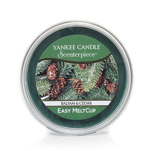 YANKEE CANDLE Scenterpiece Easy MeltCup 2.2oz - Yankee Candle Balsam & Cedar - Image 1