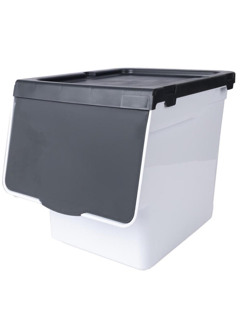 Union Plastic Stackable Container Black 27L - Image 1