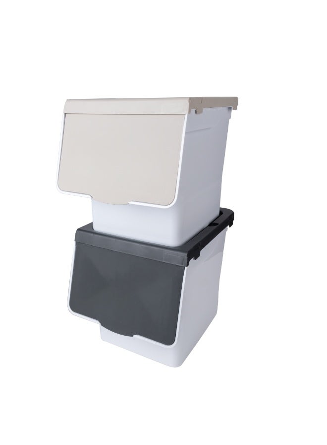 Union Plastic Stackable Container Black 27L - Image 4