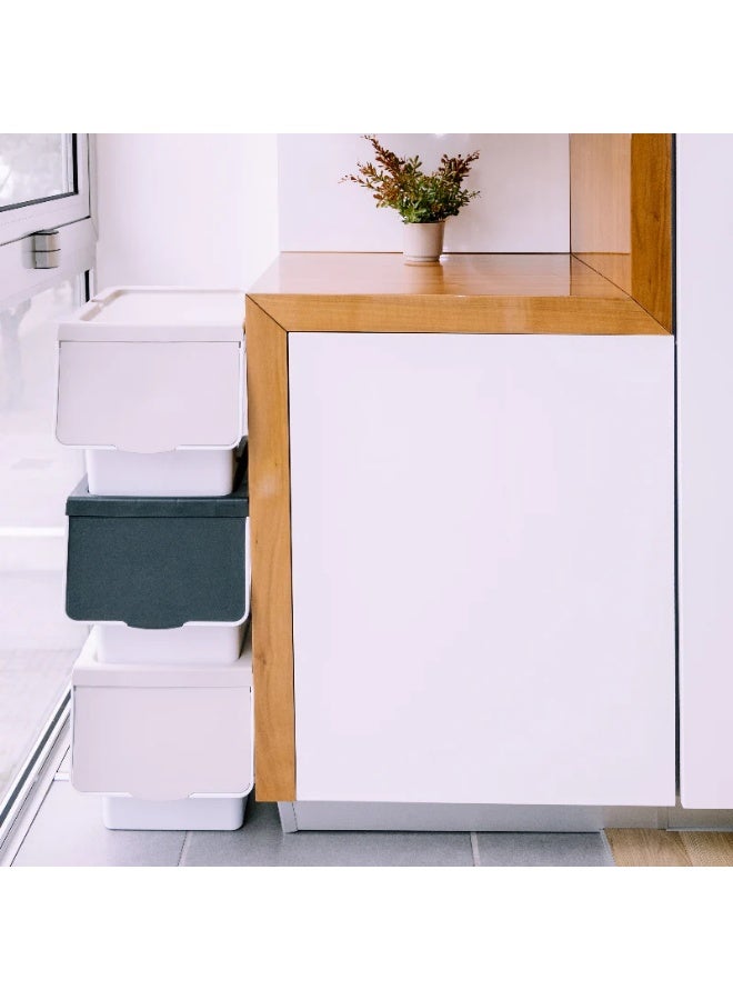 Union Plastic Stackable Container Black 27L - Image 3