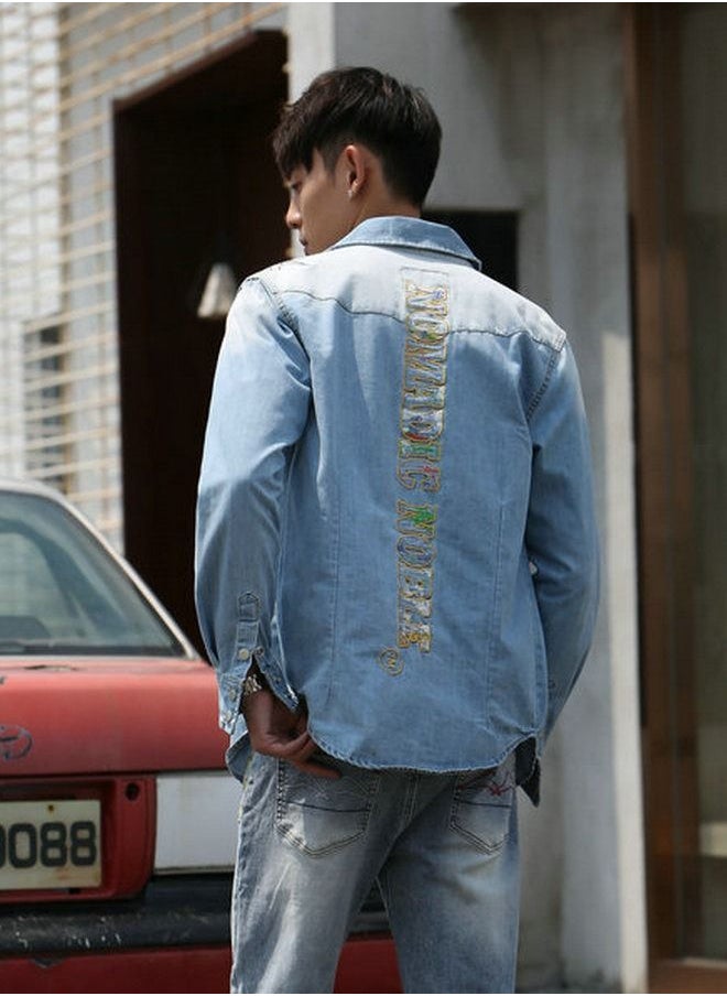 2022 New Embroidered Denim Jacket - pzsku/Z48EC742A205930709A70Z/45/_/1669800847/2ed95123-3074-430a-a857-ae65c0399c2b