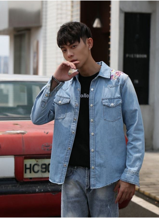 2022 New Embroidered Denim Jacket - pzsku/Z48EC742A205930709A70Z/45/_/1669800847/f18dcfda-42ff-4810-b917-6caa46dd3c9e