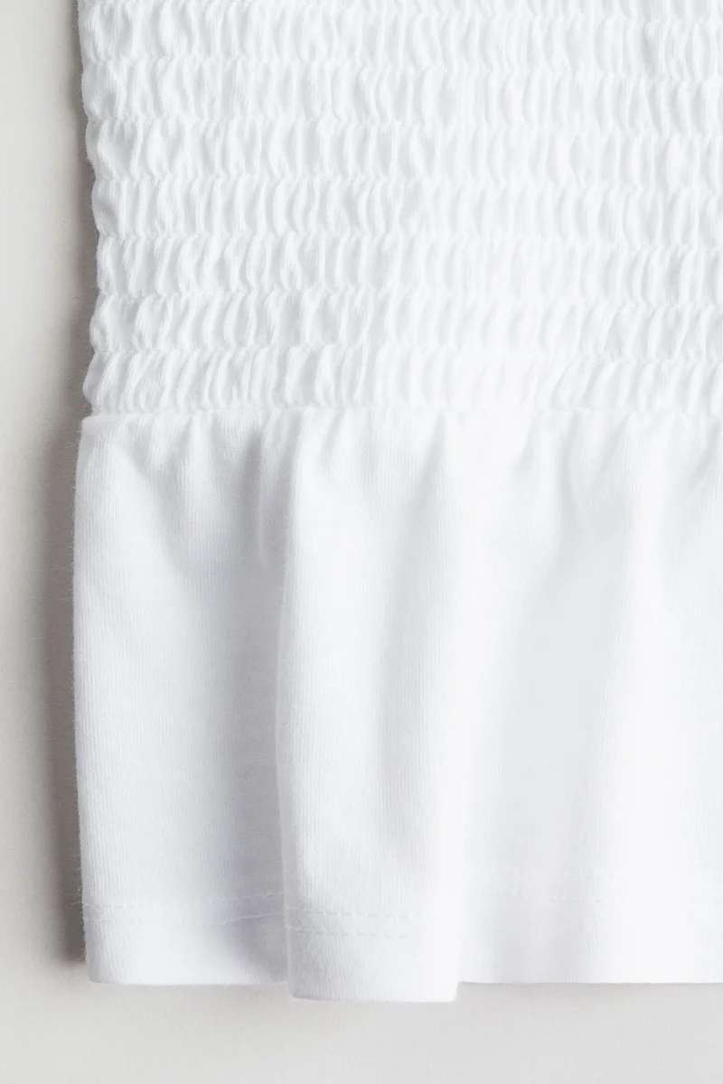 اتش اند ام Smocked peplum top