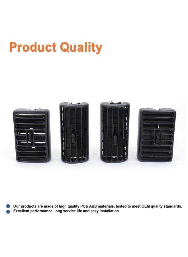 YOUYIEN Dashboard Air Duct Vent AC Heater Louver Outlet Grille (4PCS).Replaces Part # 5FS10LAZAB 5FS10DX9 5DP55TAZ 5DP54TAZ.Compatible with 1997-2006 Jeep Wrangler TJ 1997-2001 Cherokee - Image 5