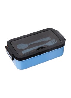 Spaceshoop Plastic Airtight Lunch Box With Spoon And Fork  - Image 1