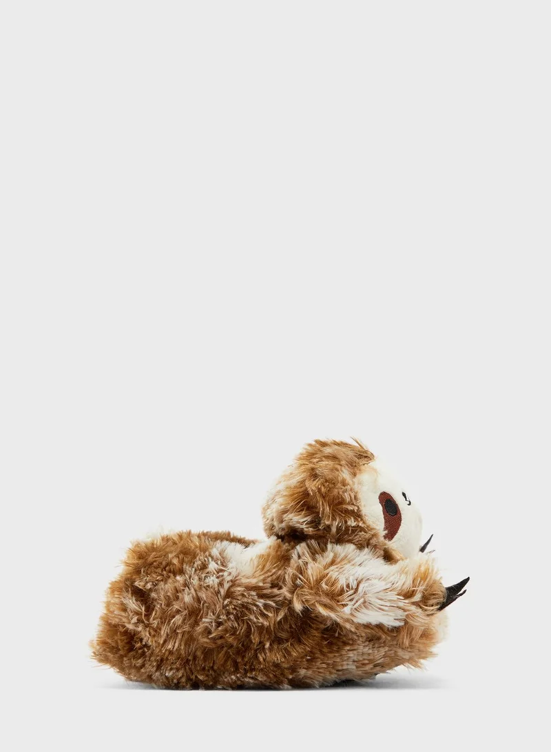 Ginger Sloth Kids House Slippers