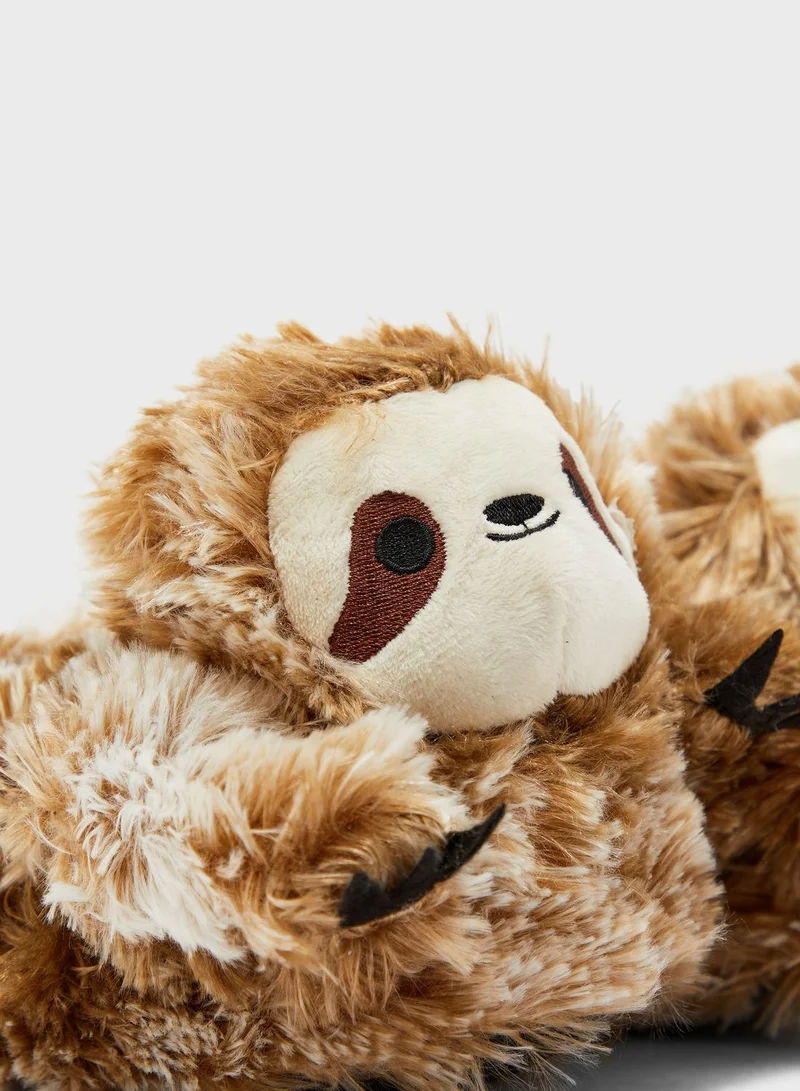 Ginger Sloth Kids House Slippers