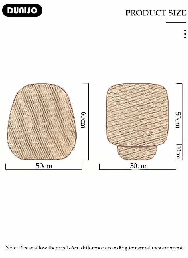 DUNISO 2pcs Auto Warm plush Universal Four Seasons Front Car Seat Covers Luxury Include Front Car Seat Protector Compatible with 95% Vehicle Fit for Cars Truck SUV or Vans  - Image 4